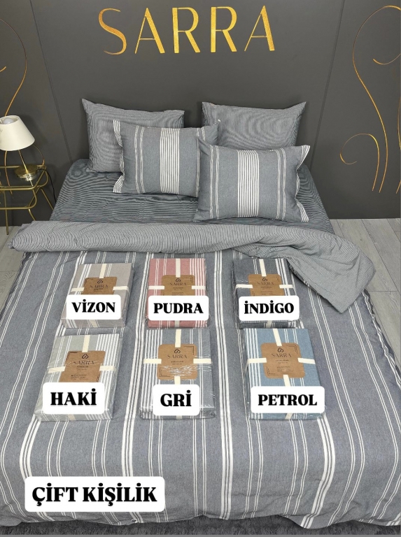 SARRA NATUREL ÇİFT KİŞİLİK NEVRESİM TAKIMI