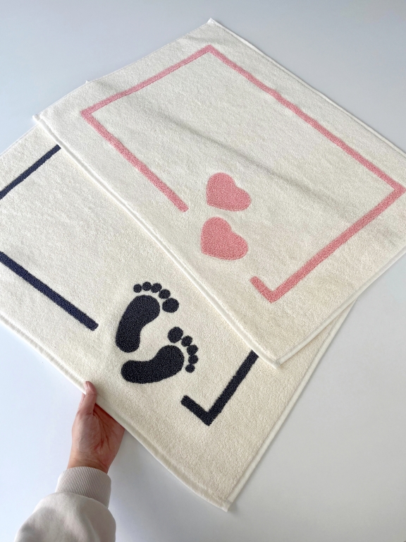 MYSOFT PUNCH NAKIŞLI AYAK HAVLUSU