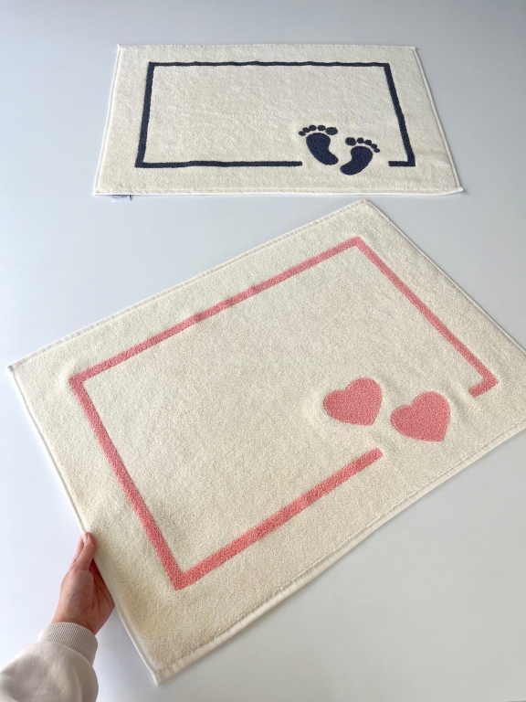 MYSOFT PUNCH NAKIŞLI AYAK HAVLUSU