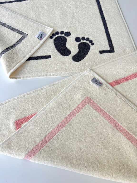 MYSOFT PUNCH NAKIŞLI AYAK HAVLUSU