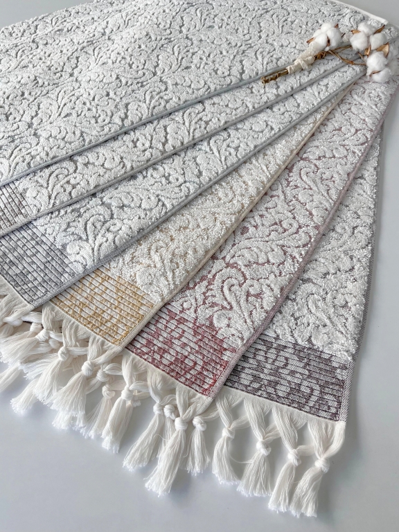 50X90 SARRA 6'LI SARE BAĞLAMALI HAVLU - V2