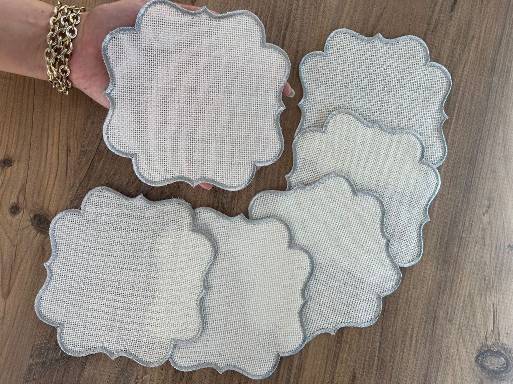 SARRA 15x15 GÜMÜŞ SUNUM PEÇETESİ - V3