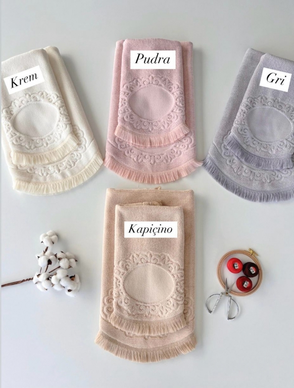 SARRA 2’Lİ PÜSKÜLLÜ OVAL PASPAS TAKIMI
