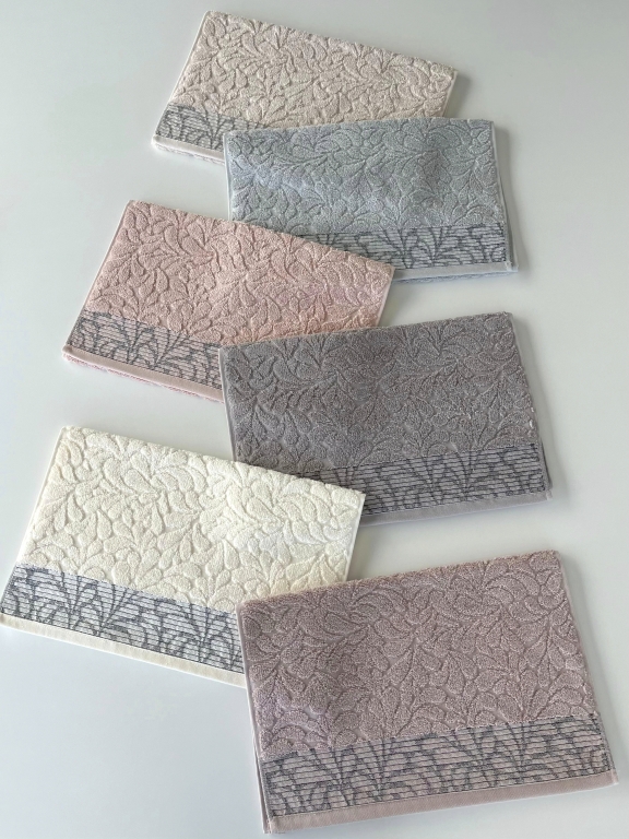 50X90 SARRA 6'LI SARE DİKİŞLİ HAVLU - V1