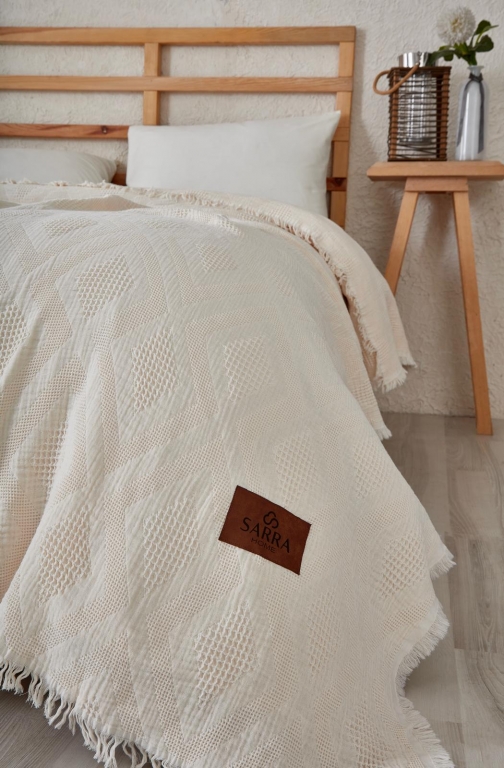 SARRA HOME AURA ÇİFT KİŞİLİK MÜSLİN ÖRTÜ