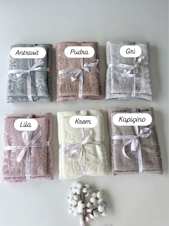 SARRA FİRUZE 2'Lİ HAMAM SETİ