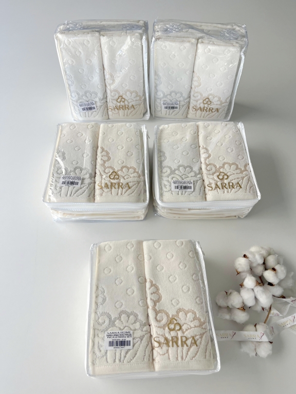 SARRA ANALI KIZLI FİRUZE PVC 4'LÜ HAVLU SETİ