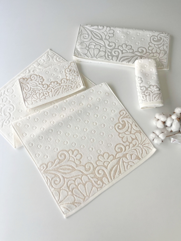 SARRA ANALI KIZLI FİRUZE PVC 4'LÜ HAVLU SETİ