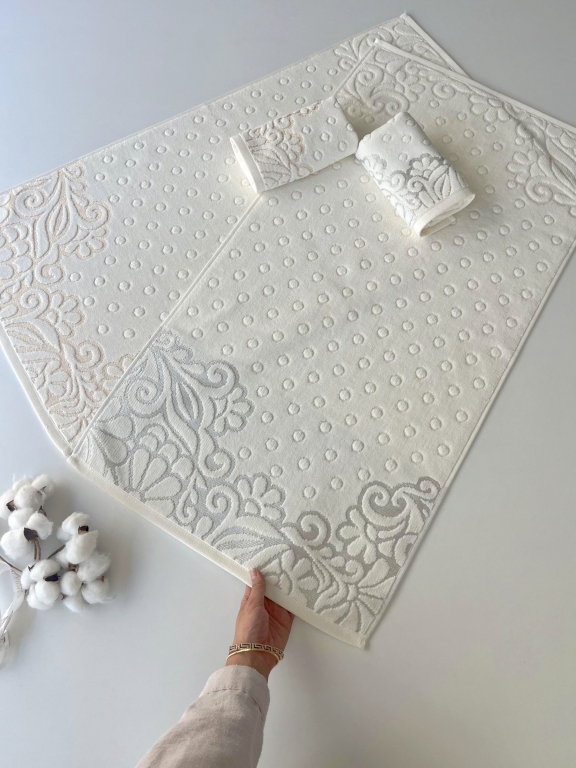 SARRA ANALI KIZLI FİRUZE PVC 4'LÜ HAVLU SETİ