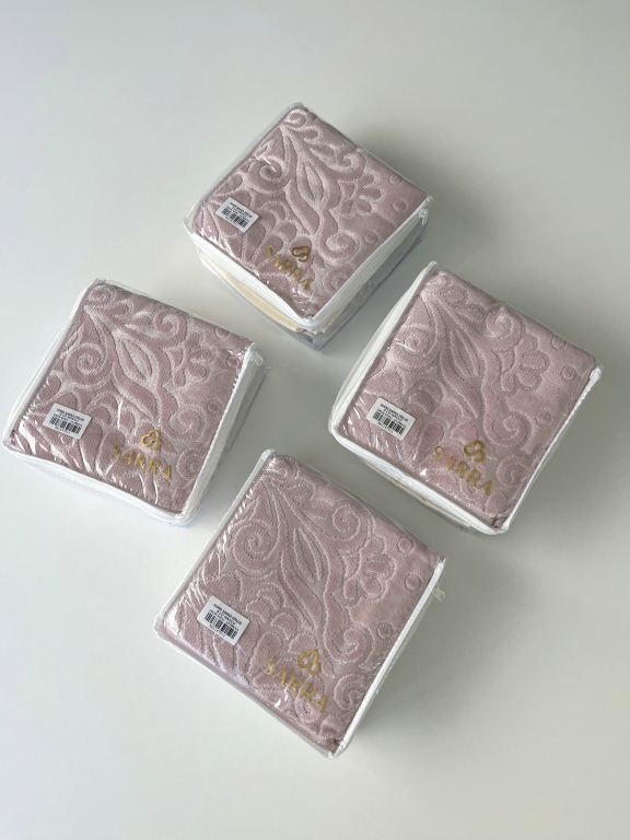 50x90 SARRA RENKLİ FİRUZE 3'LÜ HAVLU