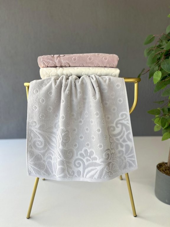 50x90 SARRA RENKLİ FİRUZE 3'LÜ HAVLU