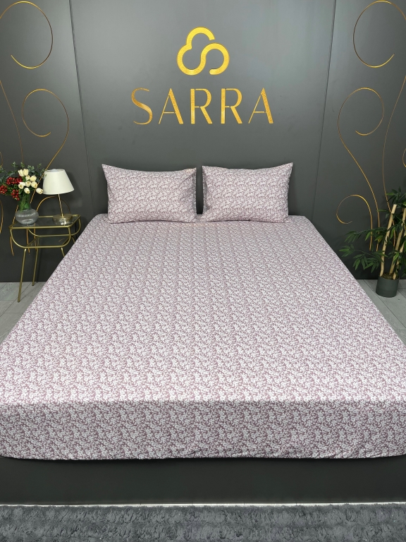 SARRA HOME FLORA ÇİFT KİŞİLİK EKO LASTİKLİ ÇARŞAF SETİ