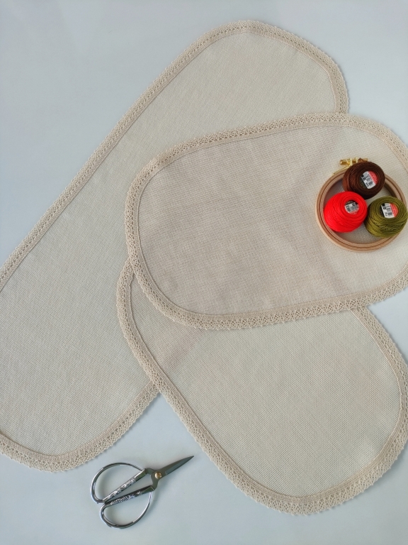 SARRA HOME KOPANAKİ 3’LÜ OVAL ODA TAKIMI