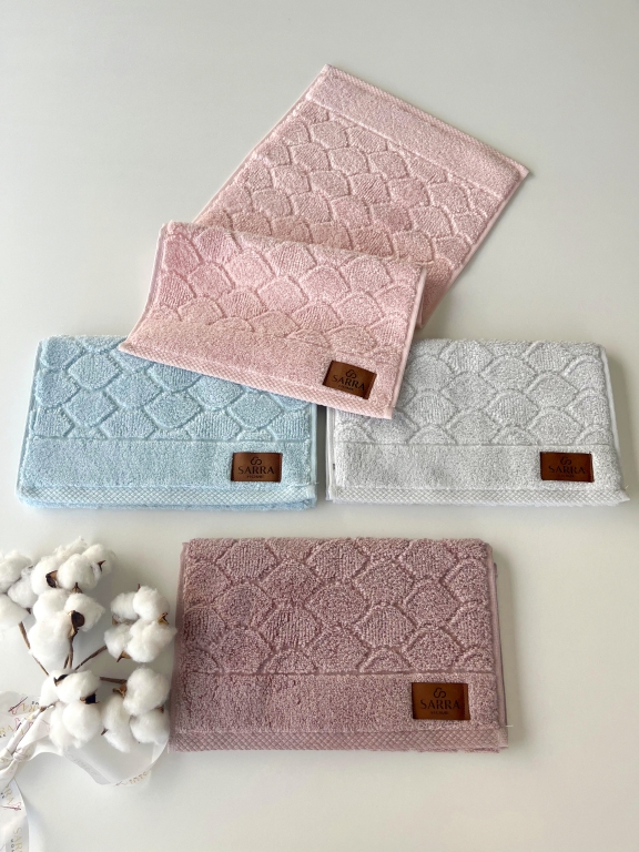 SARRA 4’LÜ 30x50 MİCROCOTTON HAVLU - PETEK