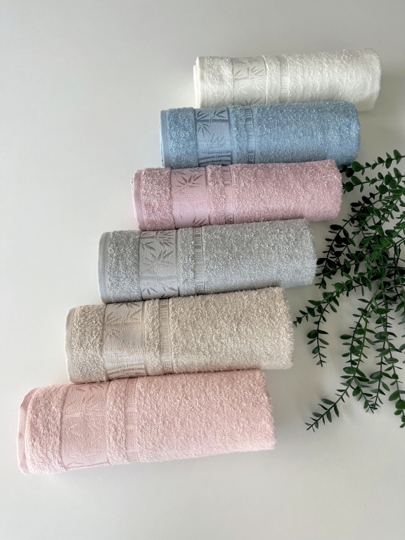 MYSOFT 90X150  6'LI PVC BAMBU HAVLU