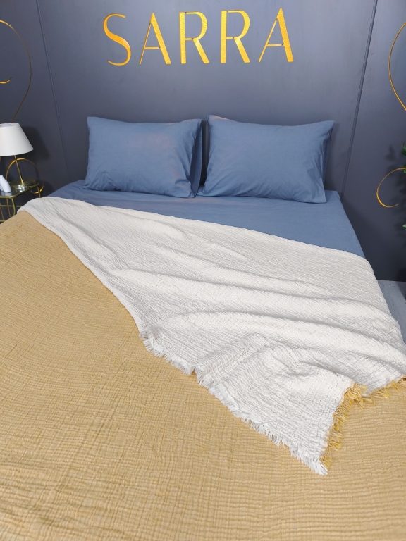 SARRA 220X240 ÇİFT KİŞİLİK MÜSLİN YATAK ÖRTÜSÜ
