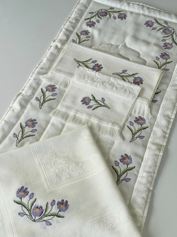 SARRA NAKIŞLI HAZIR 4'LÜ BOHÇA SETİ