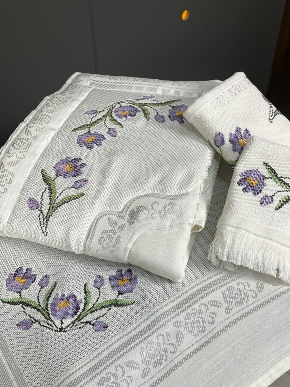 SARRA NAKIŞLI HAZIR 4'LÜ BOHÇA SETİ