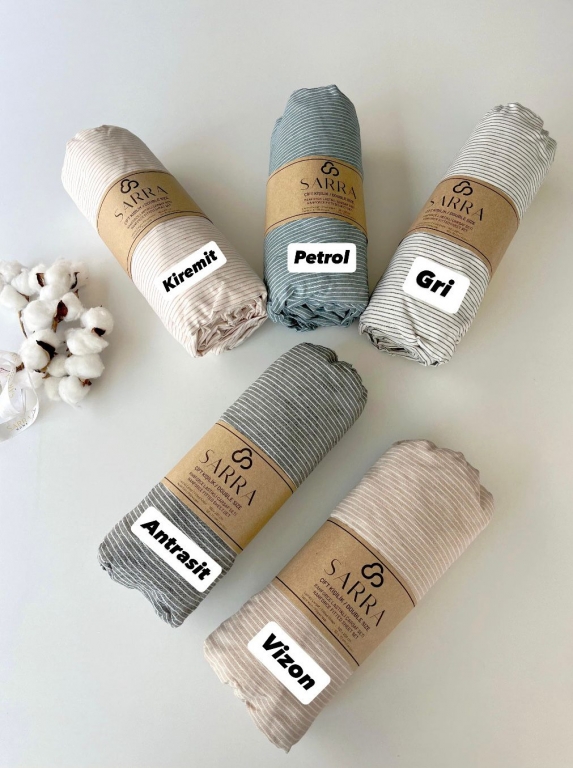 SARRA NATUREL ÇİFT KİŞİLİK ÇARŞAF TAKIMI