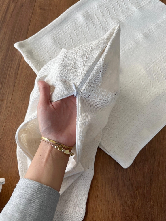 SARRA 40x40 NATURAL OTANTİK KIRLENT KILIFI