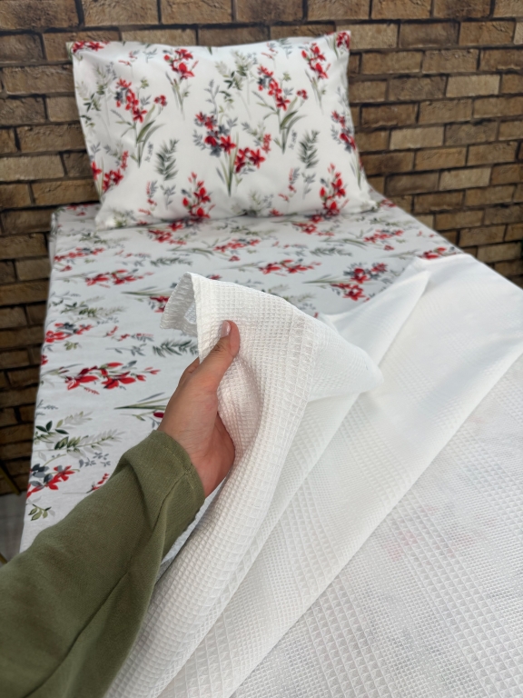 SARRA HOME TEK KİŞİLİK NERGİS PİKE TAKIMI
