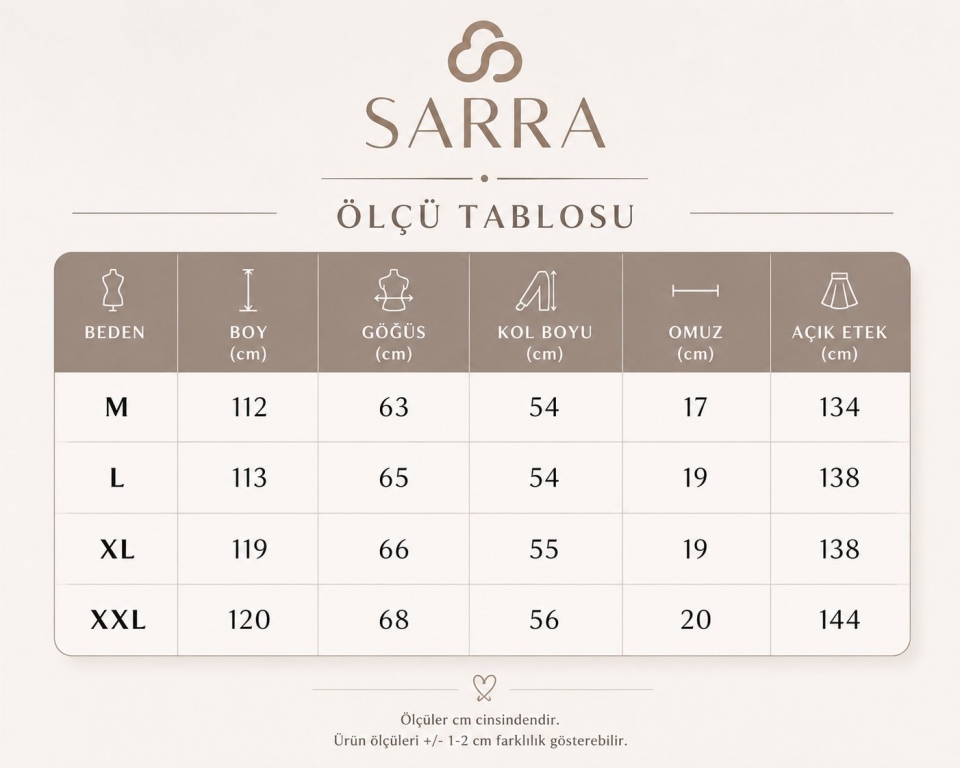 SARRA %100 PAMUK TEK BORNOZ - XXL BEDEN
