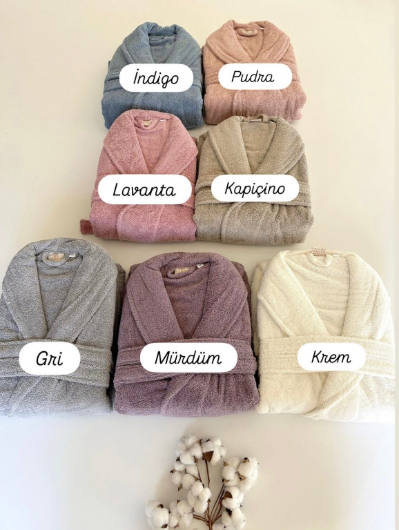 SARRA %100 PAMUK TEK BORNOZ - XL BEDEN