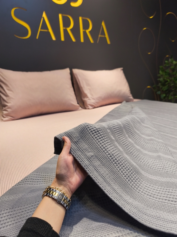 SARRA ÇİFT KİŞİLİK PETEK YATAK ÖRTÜSÜ
