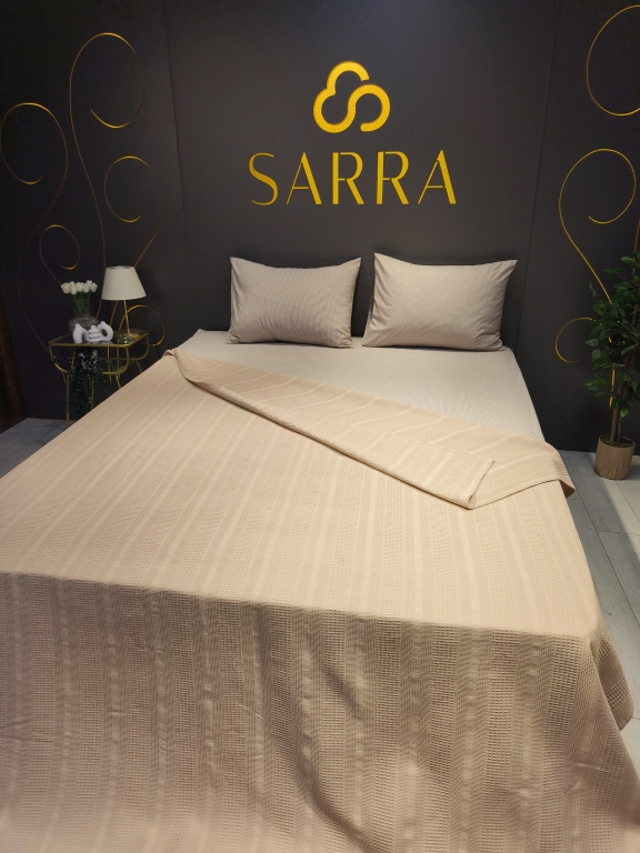 SARRA ÇİFT KİŞİLİK PETEK YATAK ÖRTÜSÜ
