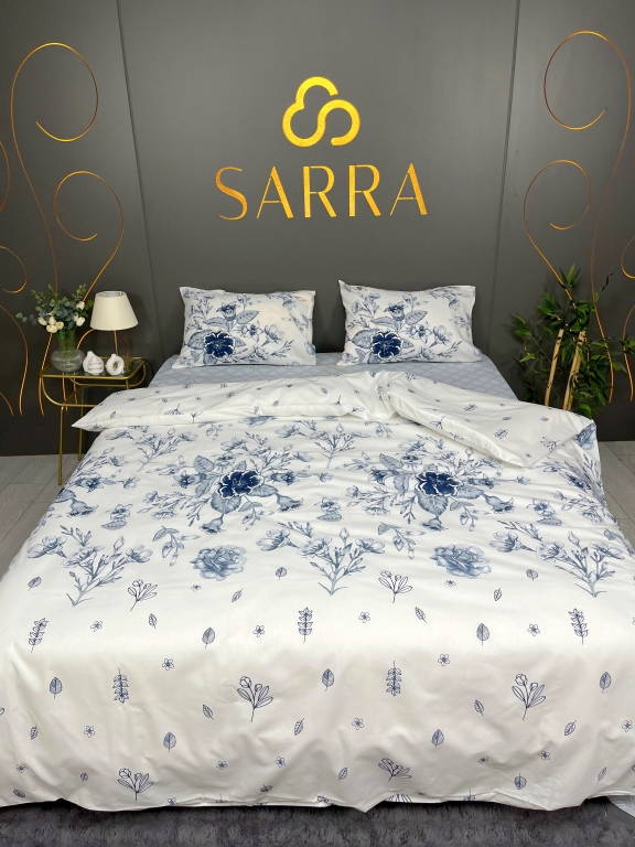 SARRA HOME ÇİFT KİŞİLİK LIGHT NEVRESİM TAKIMI - ONIX MAVİ