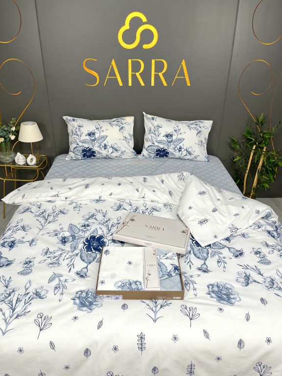 SARRA HOME ÇİFT KİŞİLİK LIGHT NEVRESİM TAKIMI - ONIX MAVİ