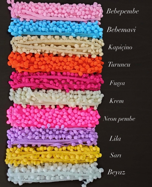 RENKLİ PONPON 5 MT