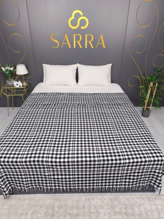 SARRA HOME ÇİFT KİŞİLİK SAÇAKLI BATTANİYE