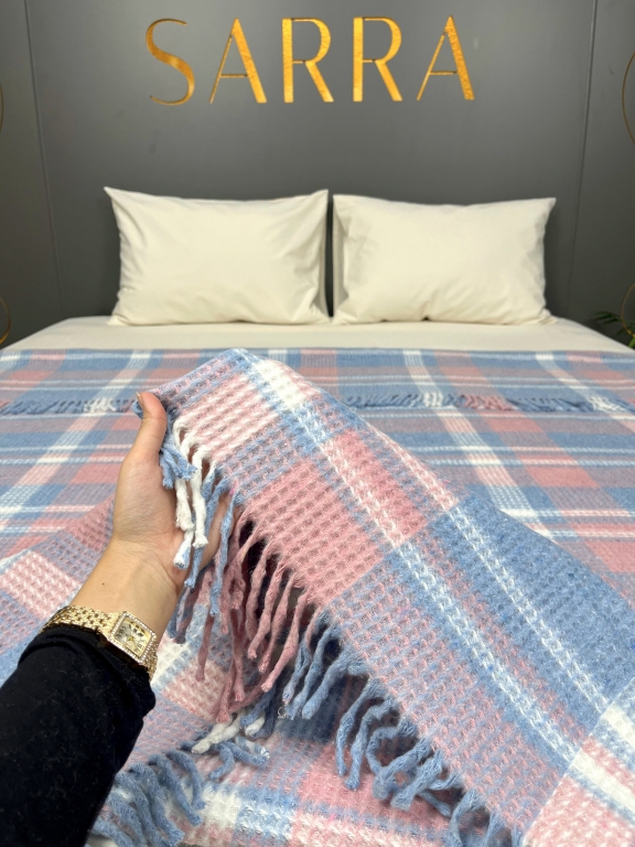 SARRA HOME ÇİFT KİŞİLİK SAÇAKLI BATTANİYE