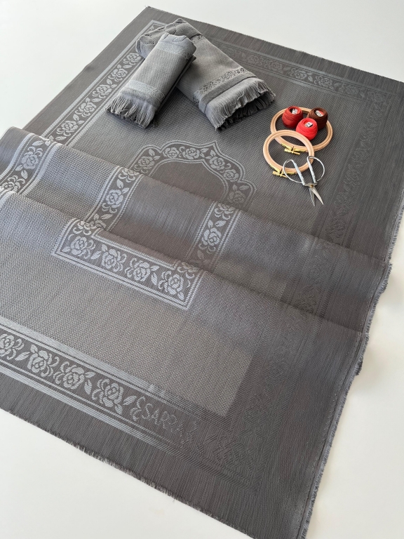 SARRA 3'LÜ SAÇAKLI SECCADE SETİ