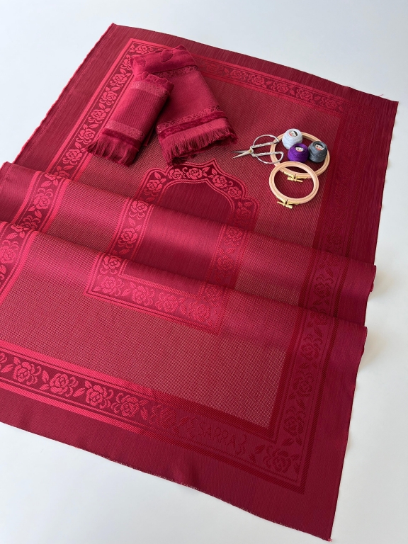 SARRA 3'LÜ SAÇAKLI SECCADE SETİ