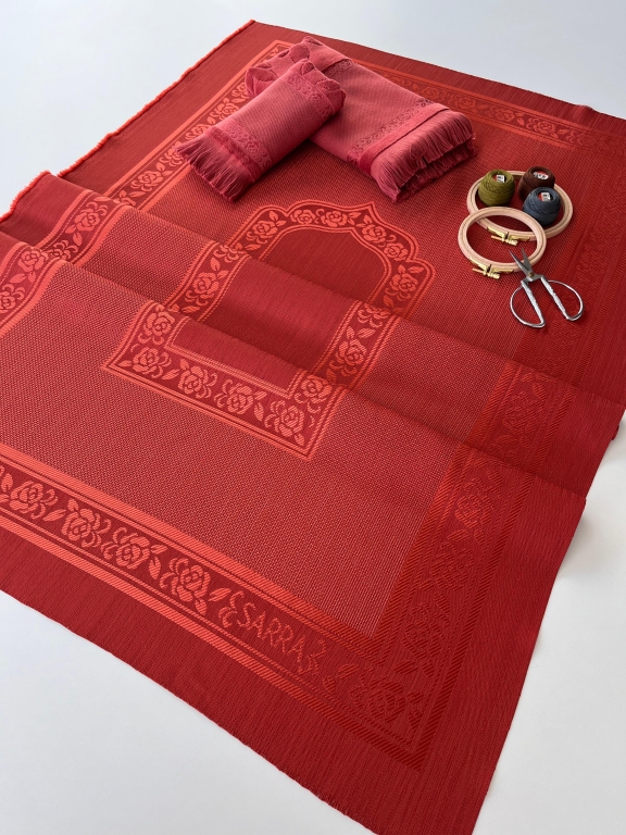 SARRA 3'LÜ SAÇAKLI SECCADE SETİ