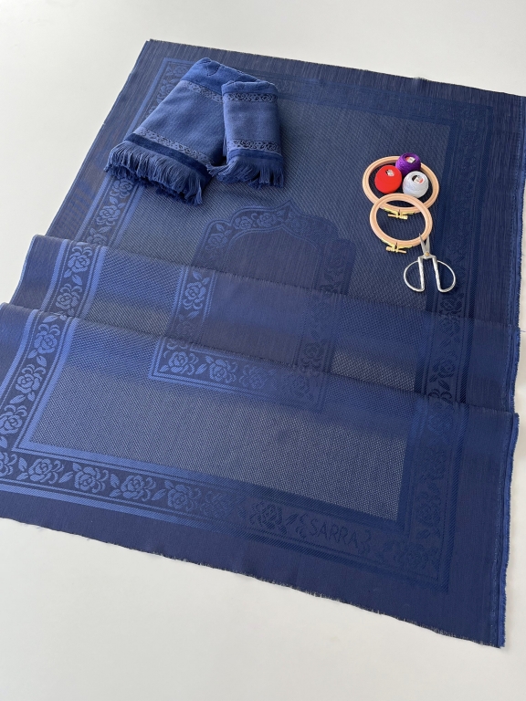 SARRA 3'LÜ SAÇAKLI SECCADE SETİ