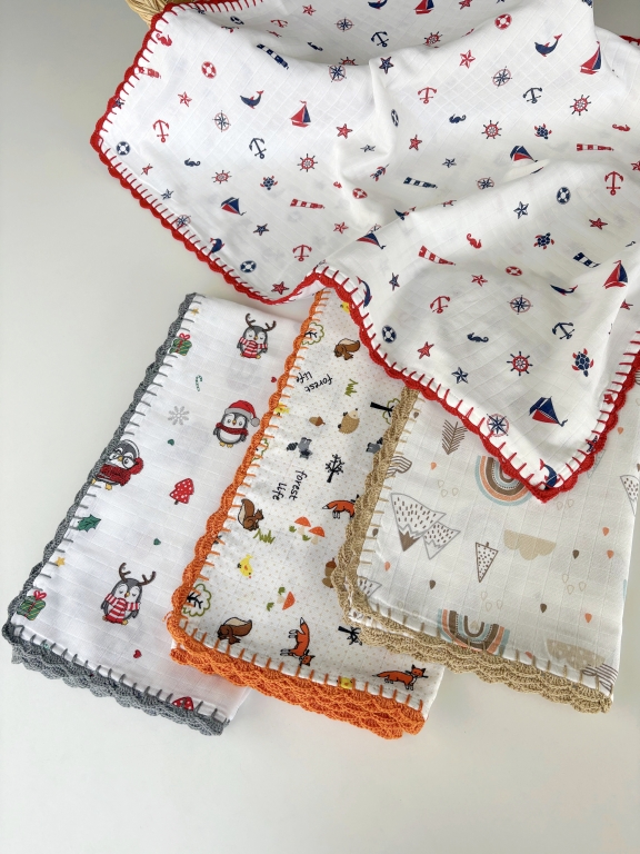 SARRA TIĞ OYALI MÜSLİN BEBEK ÖRTÜSÜ