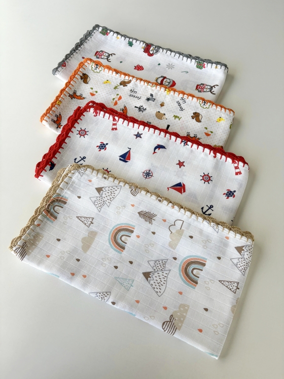 SARRA TIĞ OYALI MÜSLİN BEBEK ÖRTÜSÜ