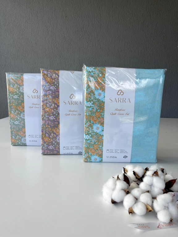 SARRA HOME FLOWERS ÇİFT KİŞİLİK NEVRESİM TAKIMI