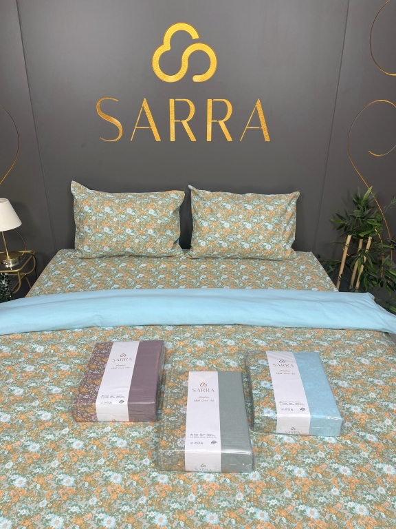 SARRA HOME FLOWERS ÇİFT KİŞİLİK NEVRESİM TAKIMI