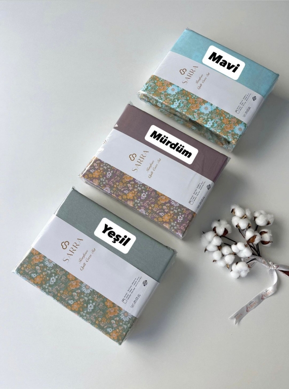 SARRA HOME FLOWERS ÇİFT KİŞİLİK NEVRESİM TAKIMI