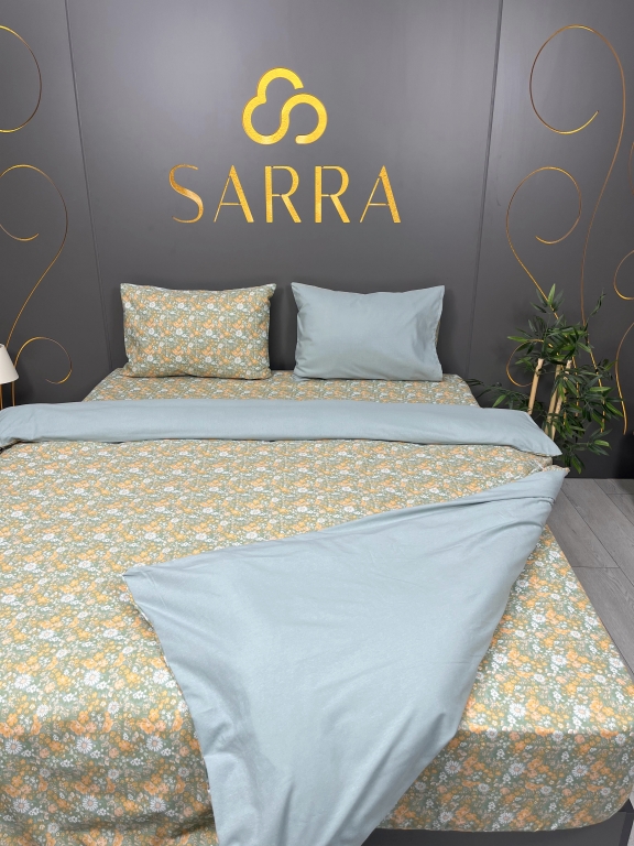 SARRA HOME FLOWERS ÇİFT KİŞİLİK NEVRESİM TAKIMI