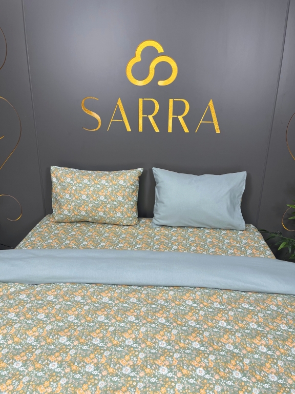SARRA HOME FLOWERS ÇİFT KİŞİLİK NEVRESİM TAKIMI