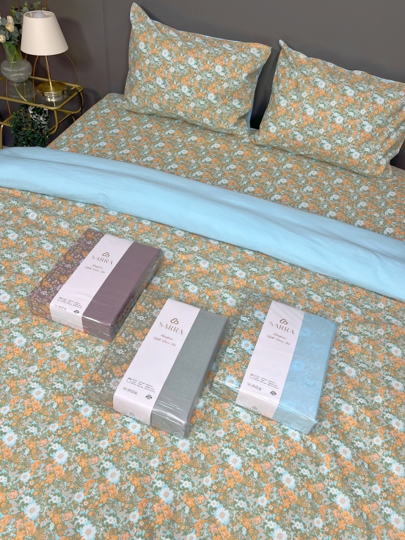 SARRA HOME FLOWERS ÇİFT KİŞİLİK NEVRESİM TAKIMI
