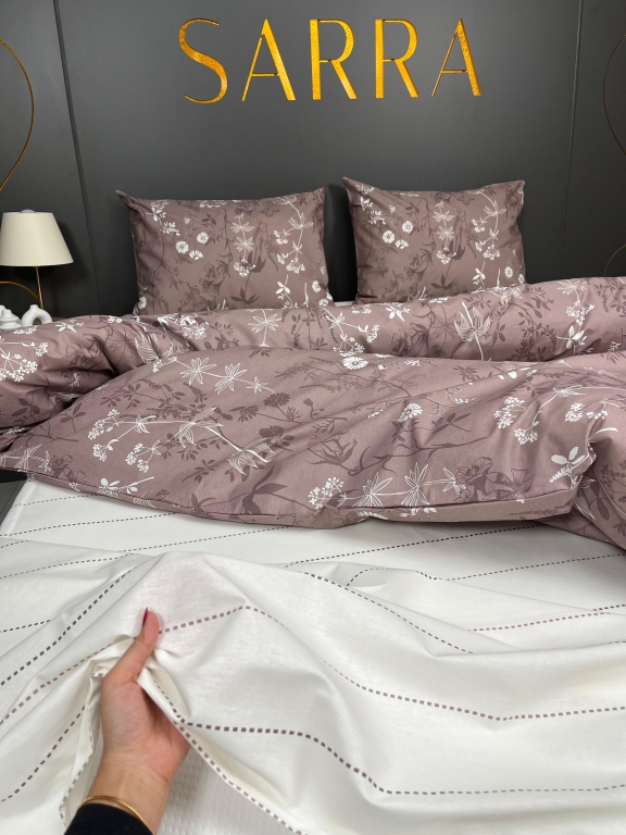 SARRA HOME ÇİFT KİŞİLİK POPLİN NEVRESİM TAKIMI - POLİNA