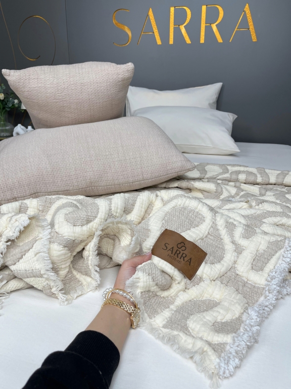 SARRA HOME ÇİFT KİŞİLİK MÜSLİN YORGAN TAKIMI