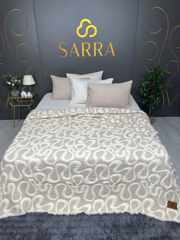 SARRA HOME ÇİFT KİŞİLİK MÜSLİN YORGAN TAKIMI