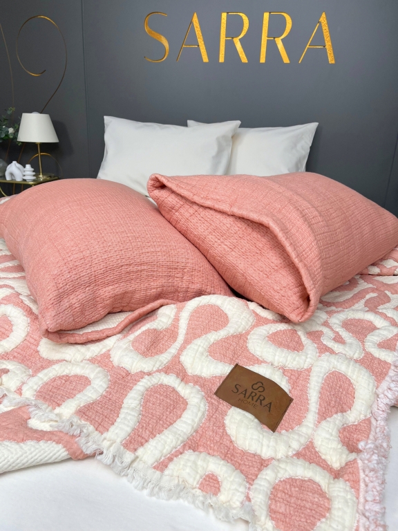 SARRA HOME ÇİFT KİŞİLİK MÜSLİN YORGAN TAKIMI